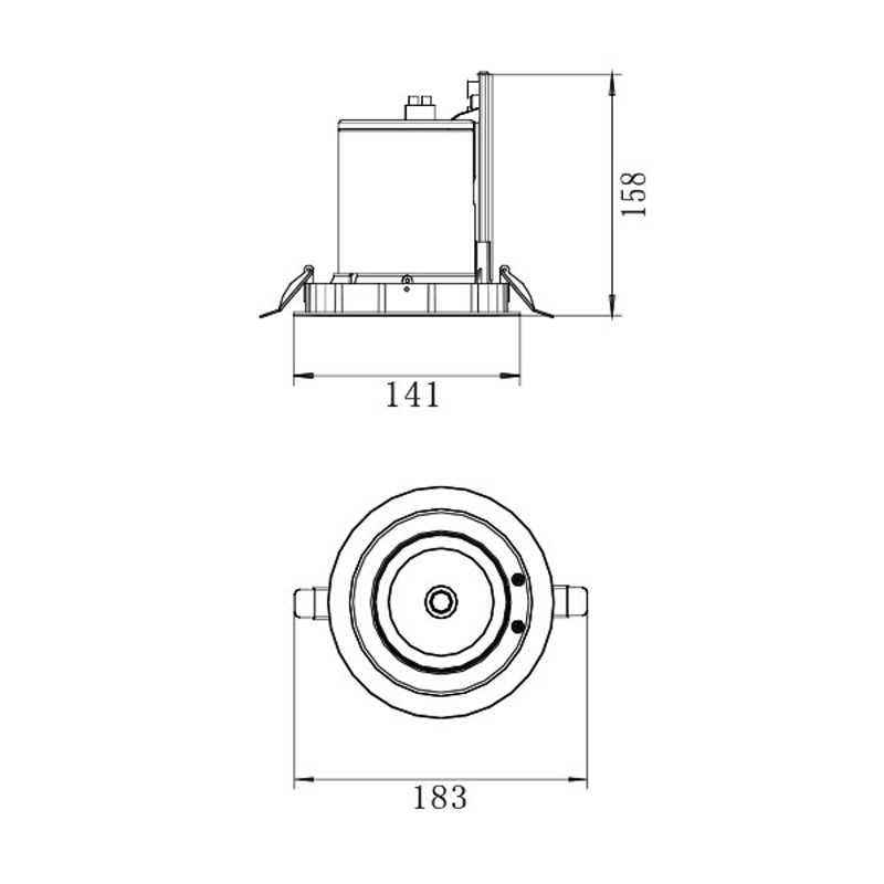 Rotar DOWNLIGHT 30W Spot luz arriba y abajo