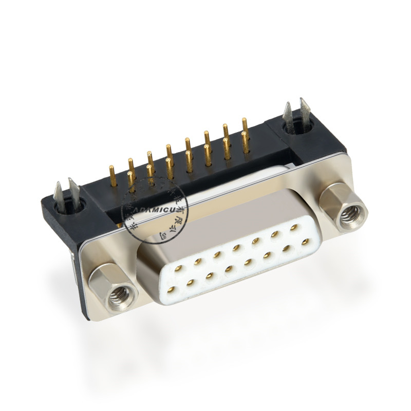 Conector tipo 15 pin d ángulo de 90 grados