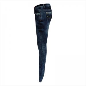 lavado de ácido alta subida bootcut jean WS1004