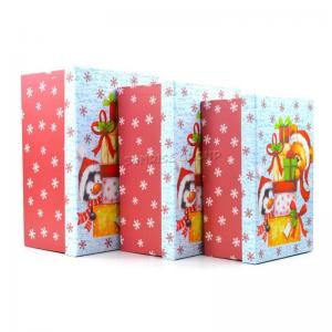 Caja de empaquetado de papel de la colección de regalos de Navidad de diferentes tamaños