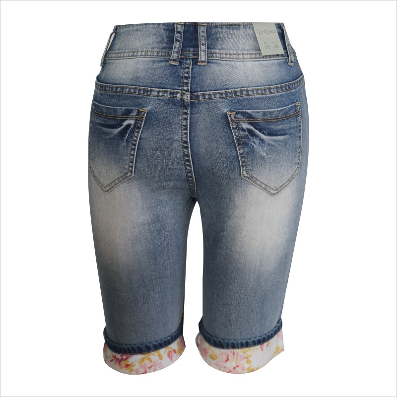 dobladillo 3/4 jeans de impresión WS10125