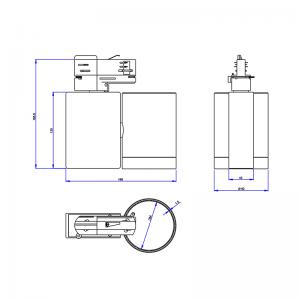 7W-50W UL pista certificada dimmable llevó la luz blanca interior de iluminación del punto