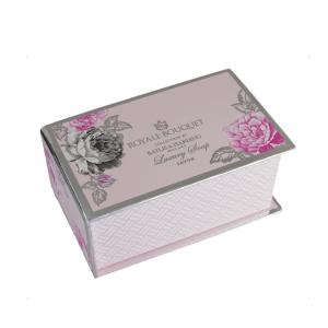 libro de logotipo de estampado en caliente en forma de plegado caja de regalo de cierre magnético rígido