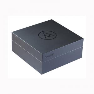 Caja de regalo rígida negra personalizada al por mayor