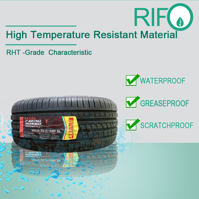 Etiqueta de neumático resistente al agua y resistente a la temperatura