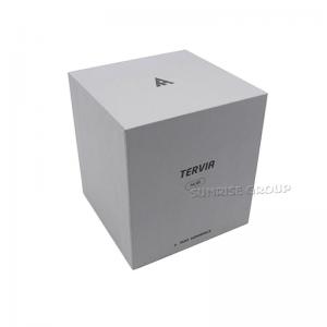 Caja de empaquetado personalizada del reloj del logotipo de la hoja de plata de la cartulina