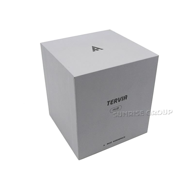 Caja de empaquetado personalizada del reloj del logotipo de la hoja de plata de la cartulina