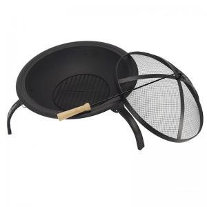 Bajo precio 21.5 pulgadas portátil de hierro fundido Bbq pozo de fuego plegable