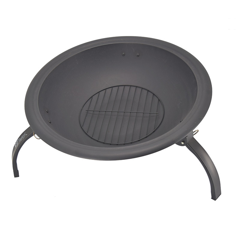 Bajo precio 21.5 pulgadas portátil de hierro fundido Bbq pozo de fuego plegable