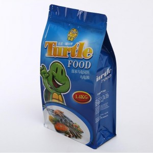 la parte inferior redonda se levanta el bolso flexible plástico de la bolsa del embalaje para el marisco de la carne de vaca del cerdo de la carne