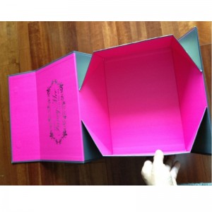 Caja de papel plegable magnética de una pieza con tamaño y logo custormized