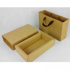 Kraft tarjeta de papel cajas y bolsas de embalaje