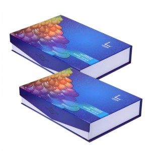 Libro forma rígida regalo cajas de embalaje de cartón