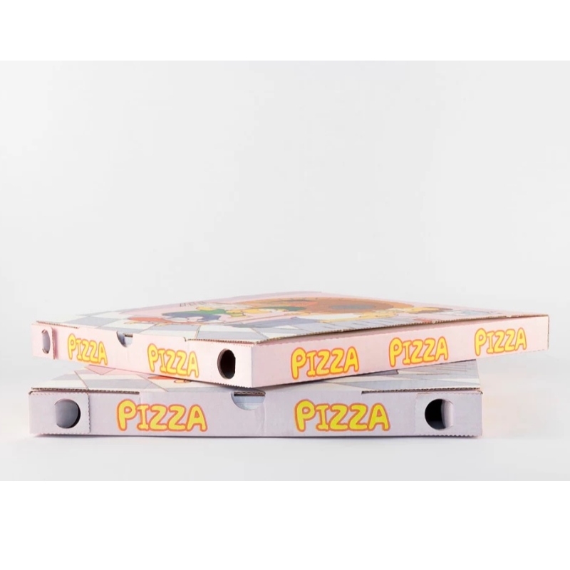 caja de papel corrugado caja de embalaje de pizza