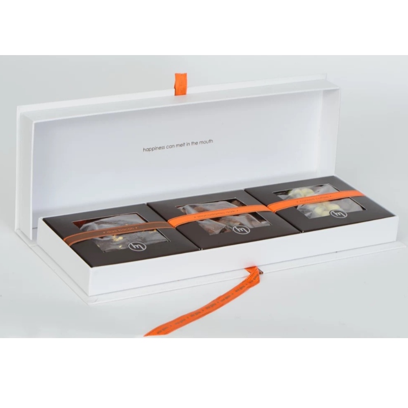 Caja de embalaje de regalo de cartón de lujo con impresión personalizada y tamaño