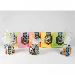 Caja de embalaje del regalo de la comida del caramelo de la galleta del papel de la tarjeta del arte de la tarjeta blanca