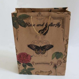 CMYK imprime bolsas de papel portador de artesanía