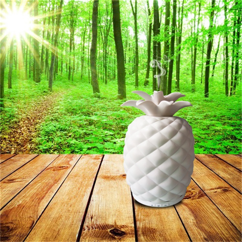 2018 nuevos inventos único piña en forma de difusor de aroma de cerámica