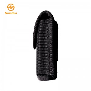 Pequeña funda de cuchillo plegable de nylon negro