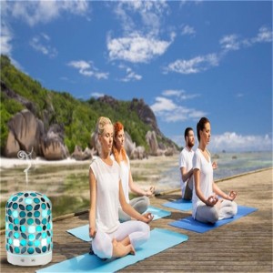 Alibaba al por mayor de vidrio de mosaico aroma de aceite esencial humidificador difusor