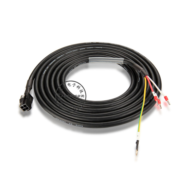 Proveedor de cables industriales ASD-A2-PW0003 Cable de alimentación flexible de servomotor Delta