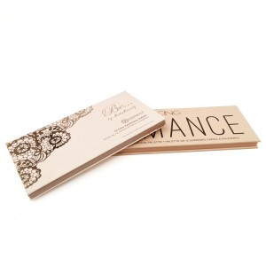 Caja de paleta de papel de caja de sombra de ojos