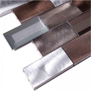 Precio de los azulejos de piso de Brown 3d de la buena calidad para la decoración de la pared