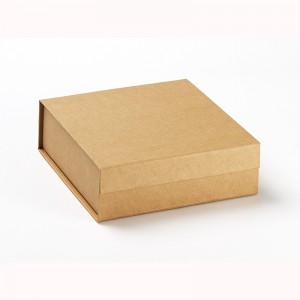 Fancy reciclable multi kraft rígido plegable caja de papel de papel