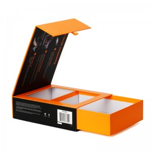 Caja de regalo hecha a mano de PVC ventana personalizada.