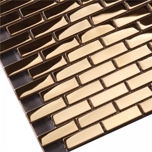Azulejos de pared de mosaico de metal Golden Select para cocina