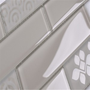 Hielo crepitante roto arabescos ondulados azulejos de vidrio precios