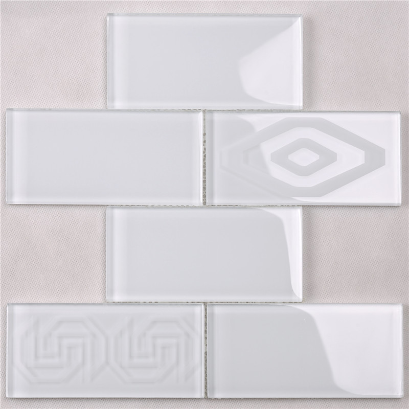 El diseño más nuevo de las tejas de la pared del mosaico del cuarto de baño del antideslizante del blanco HSP43 diseña
