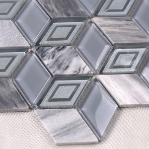 Venta caliente hexágono 3D diamante en forma de azulejos de Filipinas y Egipto