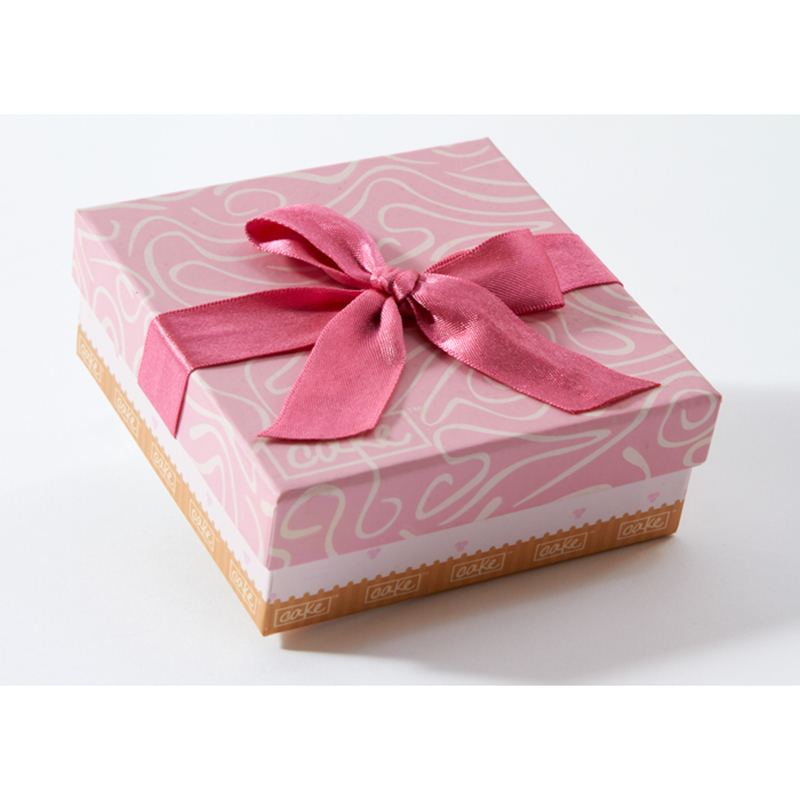 Caja de papel de la cartulina de empaquetado bastante rosado de la impresión para las galletas