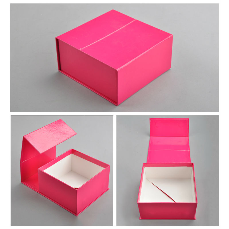 Caja de papel impresa personalizada con cinta