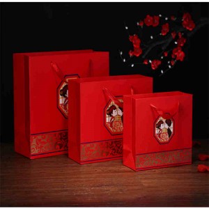 Bolsa de regalo de papel de lujo por encargo