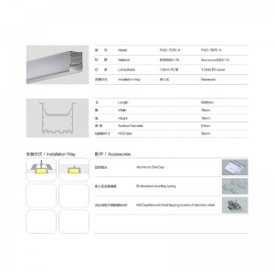 Difusor de LED barra de luz de aluminio de extrusión de vivienda de LED para lámpara de aluminio LED
