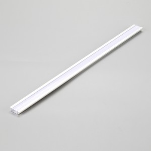 Perfil de aluminio de tapa lechosa y tapa final para barra de luz LED