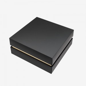 Fancy Hot Stamping Logo Gift Flower Box Lujo con cinta