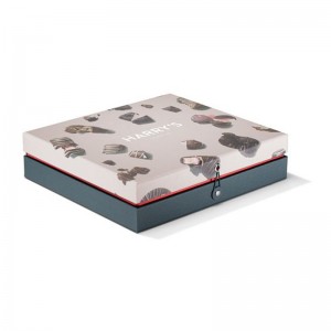 Caja de regalo de papel de cartón de empaquetado de ropa magnífica directa de fábrica con logotipo personalizado