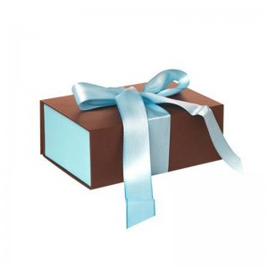 Cajas de papel de regalo de cierre magnético de cartón duro personalizado reciclado con inserto de seda