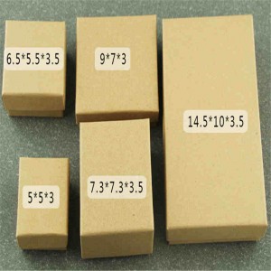 Plegable paquete de artesanía plegable caja de papel de embalaje kraft