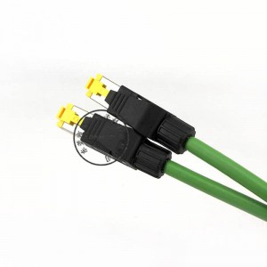 El cable de red suministra el cable de red Ethernet del conector Harting RJ45
