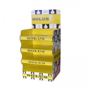 Soporte de exhibición de papel de cartón corrugado personalizado