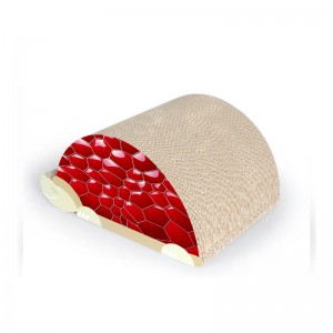 Cama del gato de la cartulina acanalada de la venta caliente de Amazon 2018 / juguete del rasguño del gato / tablero de Scratcher del gato