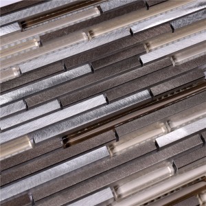 HLC46 Glass Mix Alu baño mosaico de azulejos para decoración del hogar