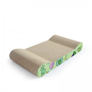 Gato de diseño único que rasguña los mejores juguetes del gato de la cartulina de la venta