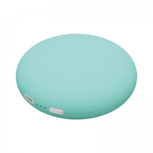 Calentador de manos redondo recargable Calentador de manos con calefacción lateral doble