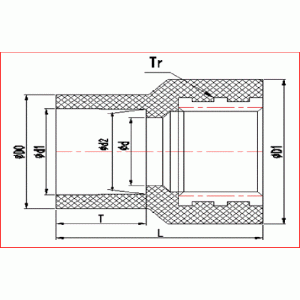 UPVC COBRE HILO REDUCTOR
