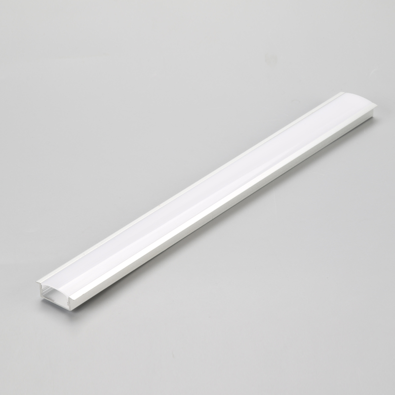 Perfil de canal de aluminio de tira de luz LED empotrable lineal